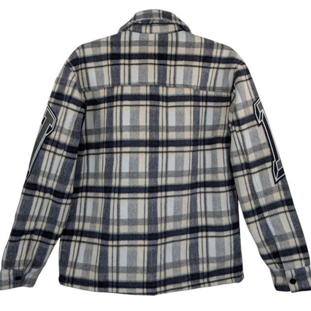 First Row Sporting Logo Multi Patch Jacket Button… - image 2